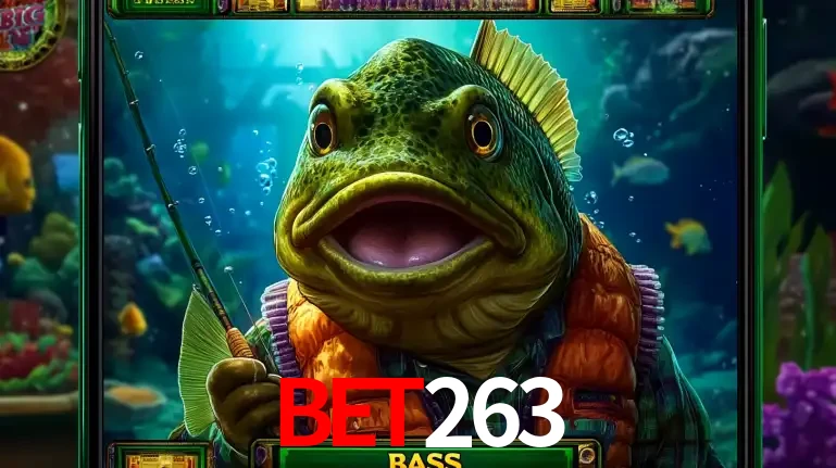 Personagem de peixe pescador do popular jogo de slot com tema de pescaria, uma das emocionantes opções de caça-níqueis para jogar e ganhar no cassino bet263.